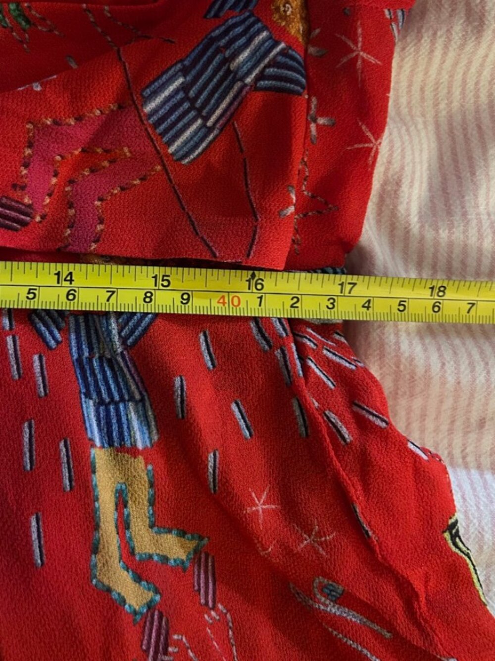 NWT XL FARM RIO CARNIVAL RED MULTI PRINT TIERED MIDI DRESS BRAZIL FESTIVAL PARTY - Picture 8 of 8
